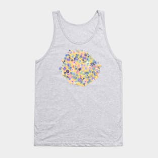 Daisies Spring Countryside Blue Yellow Tank Top